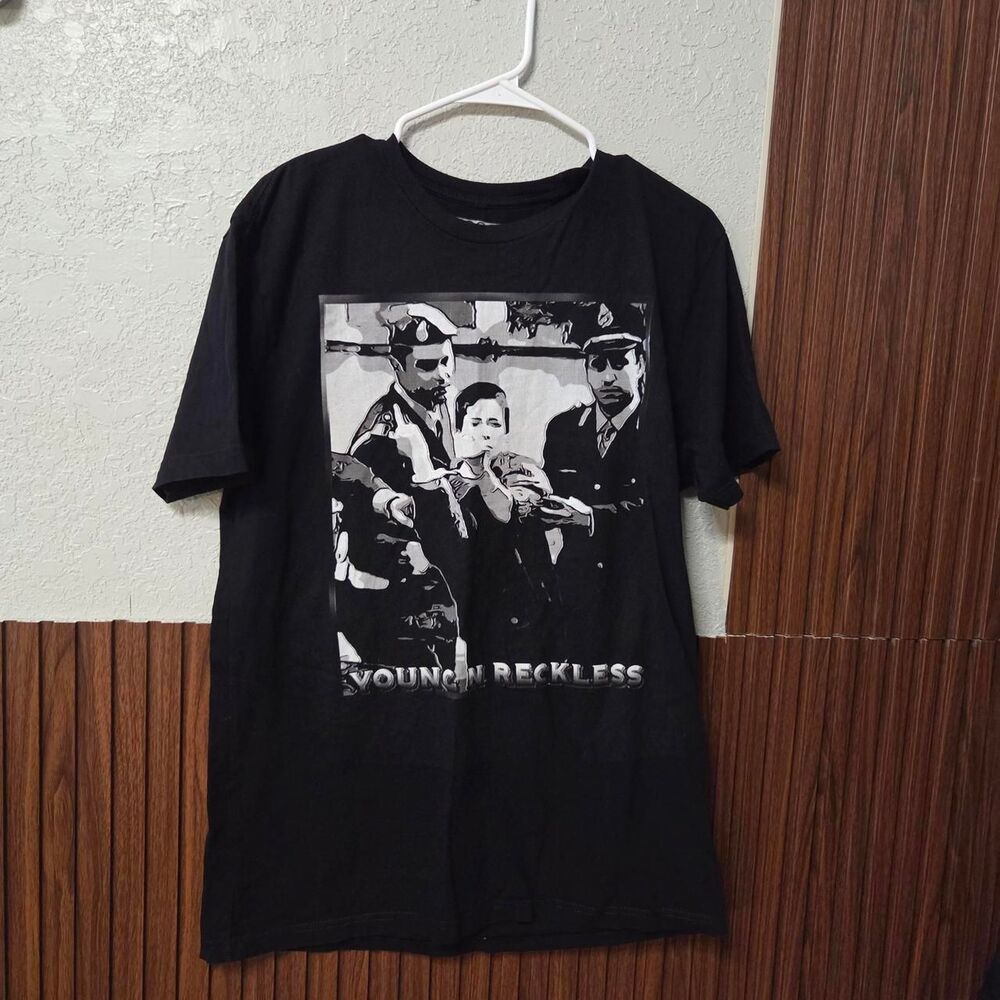 4th-reckless Men's Black T-shirt